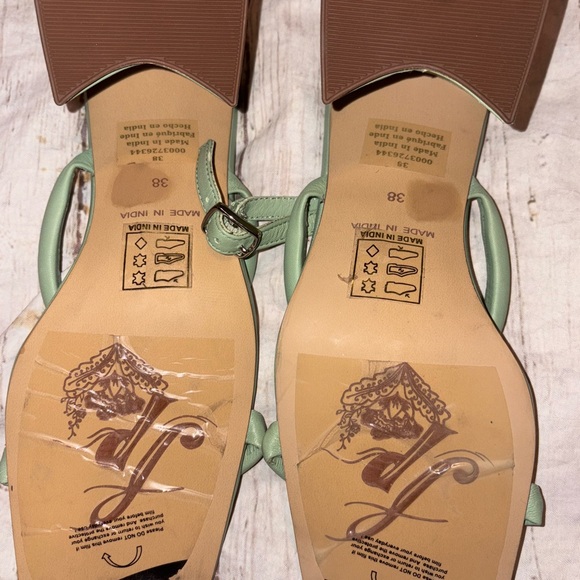 Free People Perth Slingback Sandal Heel Secret Sage 7.5 - Picture 10 of 10